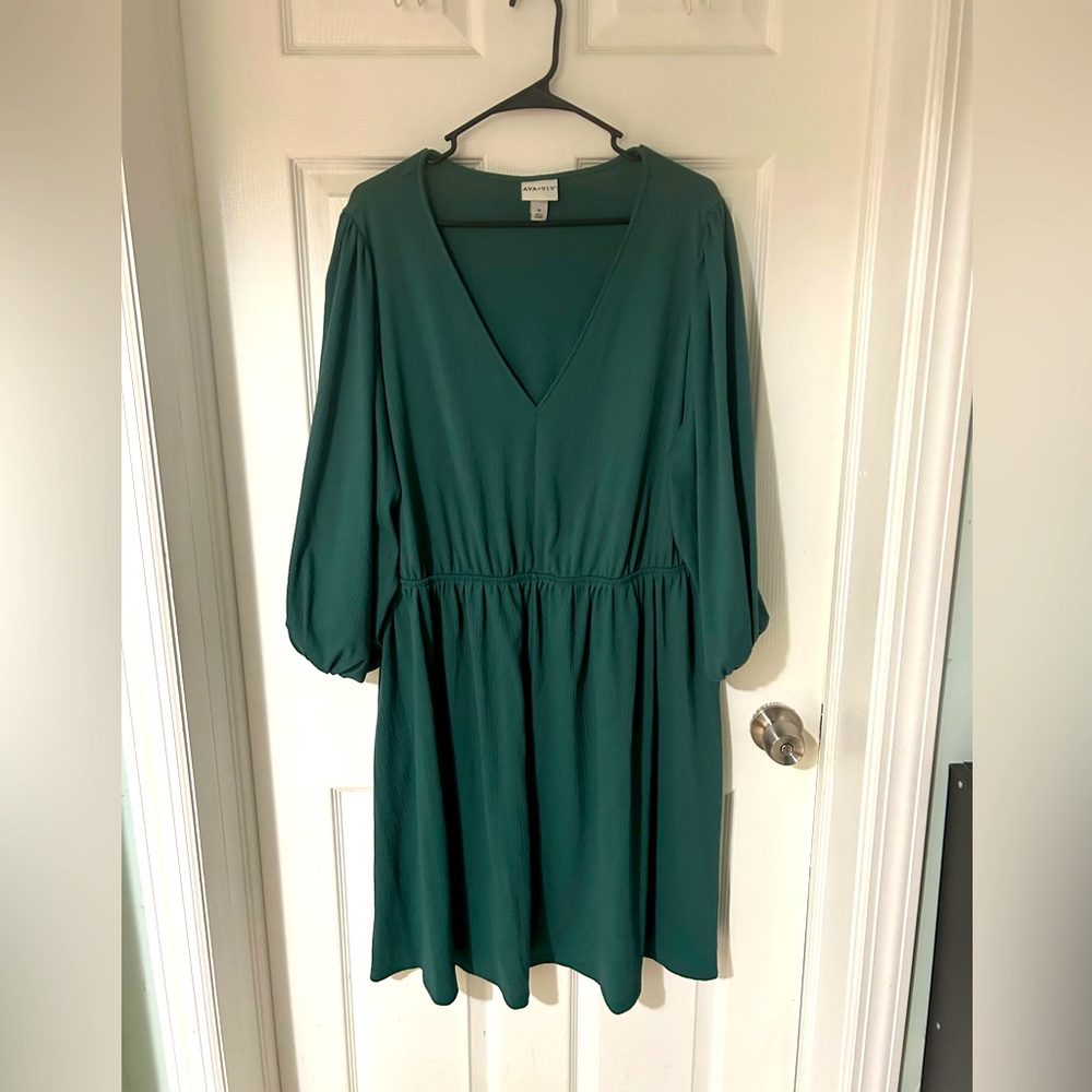 Ava & Viv Teal Dress
